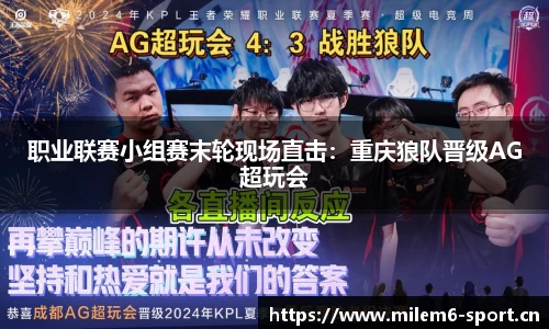 职业联赛小组赛末轮现场直击：重庆狼队晋级AG超玩会